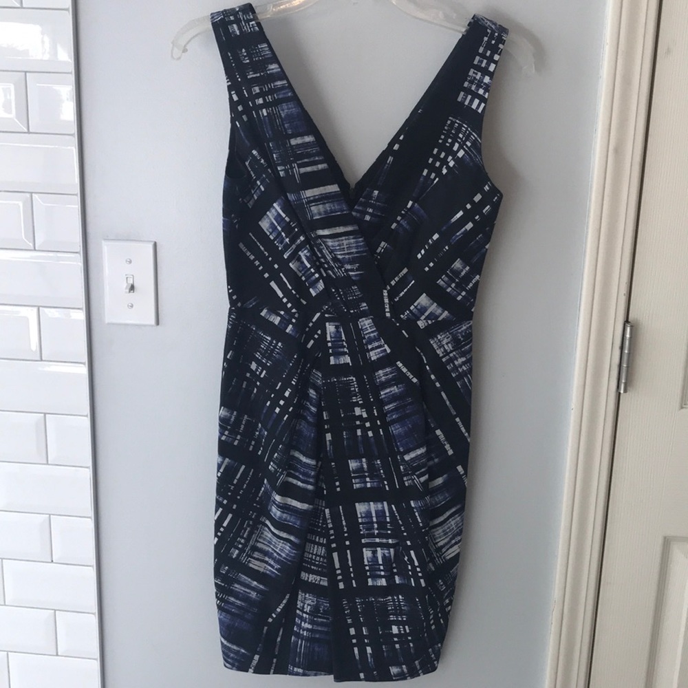 Banana Republic Black/Blue Tulip Dress